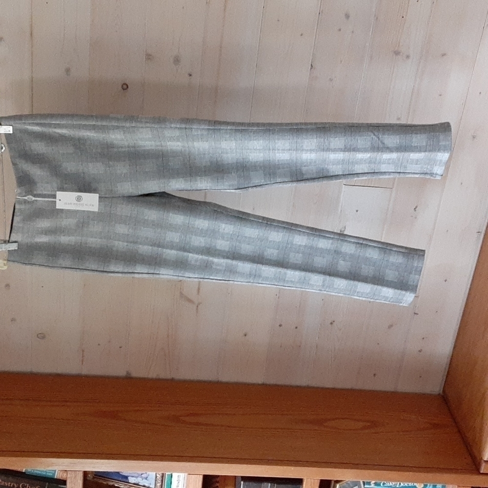 𝅺JEAN-PIERRE Klifa PARIS. Size small, black/white plaid with silver thread.